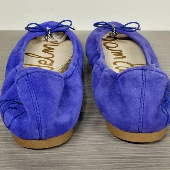 Sam Edelman Felicia Flat, Blue Suede, Womens Size 6 M - Picture 5 of 7